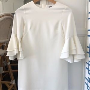 Milly Minis White Ruffle Sleeve Dress